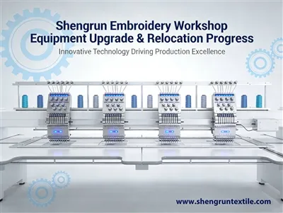 A Shengrun Hímzőműhely előmozdítja a berendezések frissítését és áthelyezését